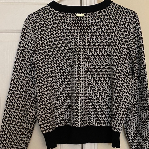 Michael Kors Monogram Black and White Sweater - Picture 2 of 5